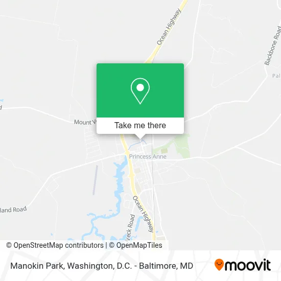 Manokin Park map