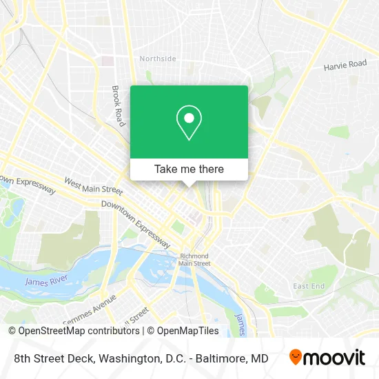 8th Street Deck map
