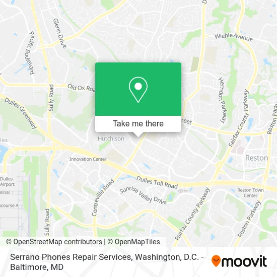 Serrano Phones Repair Services map