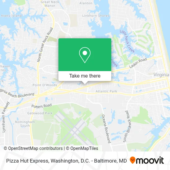Pizza Hut Express map