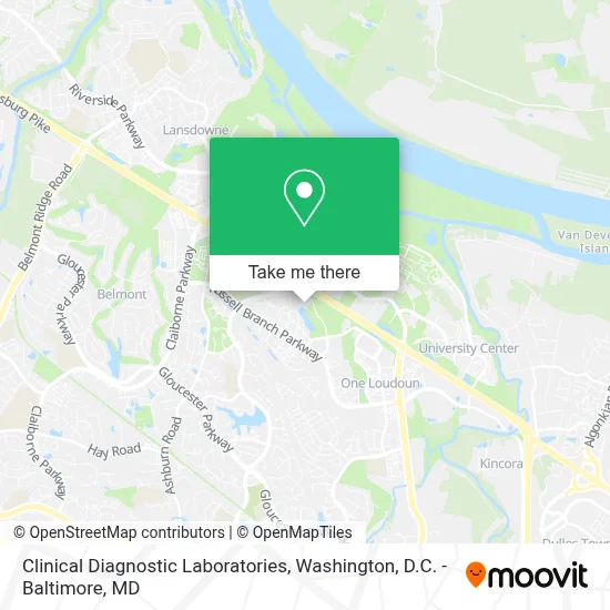 Clinical Diagnostic Laboratories map