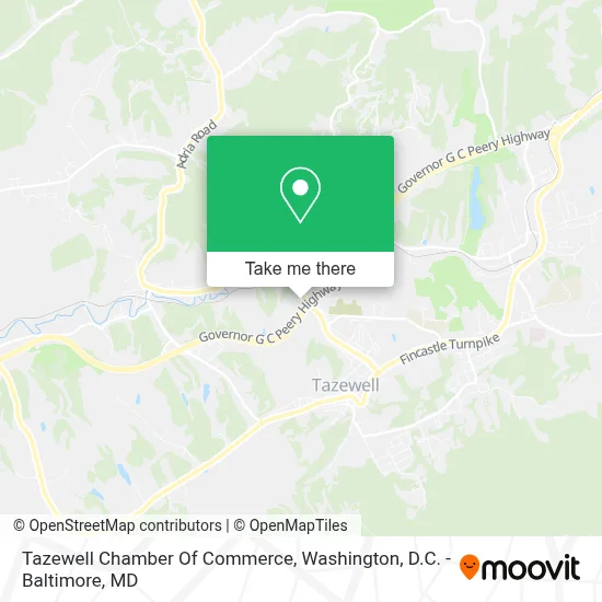 Tazewell Chamber Of Commerce map