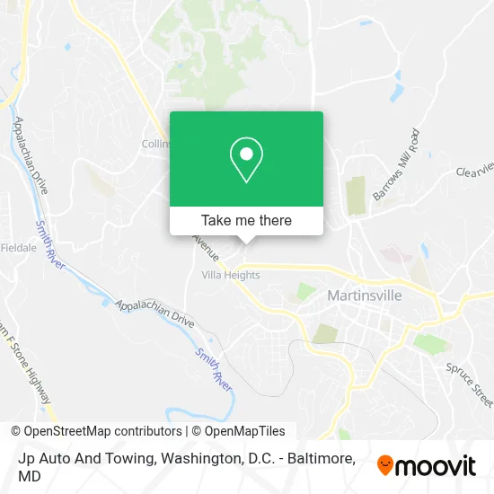 Jp Auto And Towing map