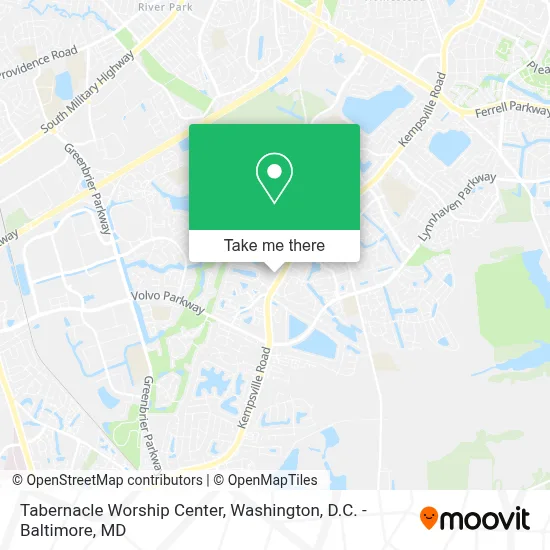 Tabernacle Worship Center map