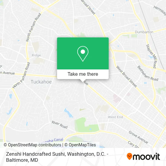 Zenshi Handcrafted Sushi map