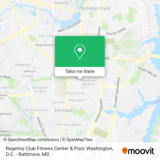 Regency Club Fitness Center & Pool map