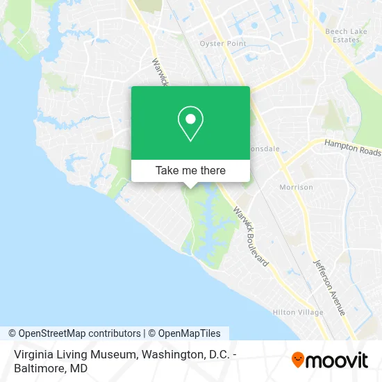 Virginia Living Museum map