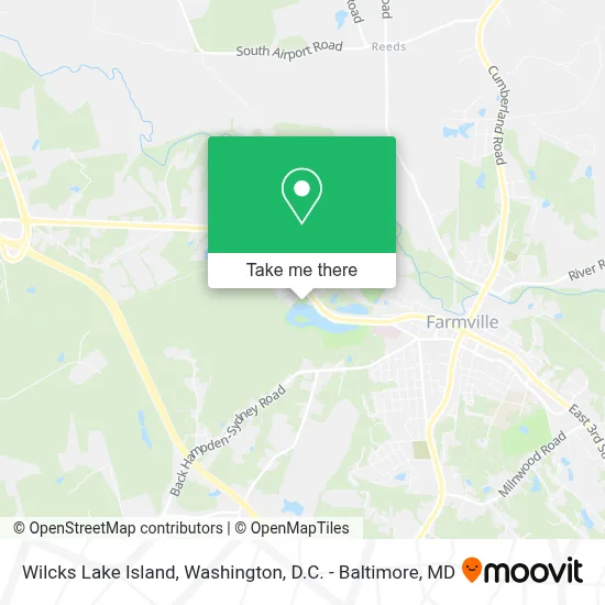 Wilcks Lake Island map
