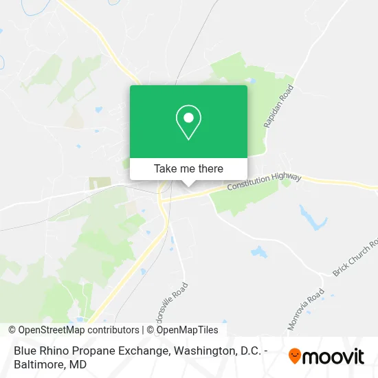 Blue Rhino Propane Exchange map