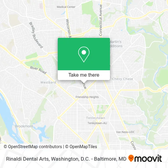 Rinaldi Dental Arts map