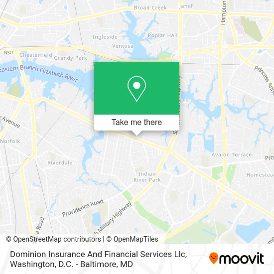 Dominion Insurance And Financial Services Llc map