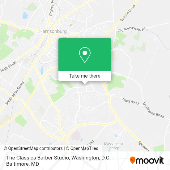 The Classics Barber Studio map