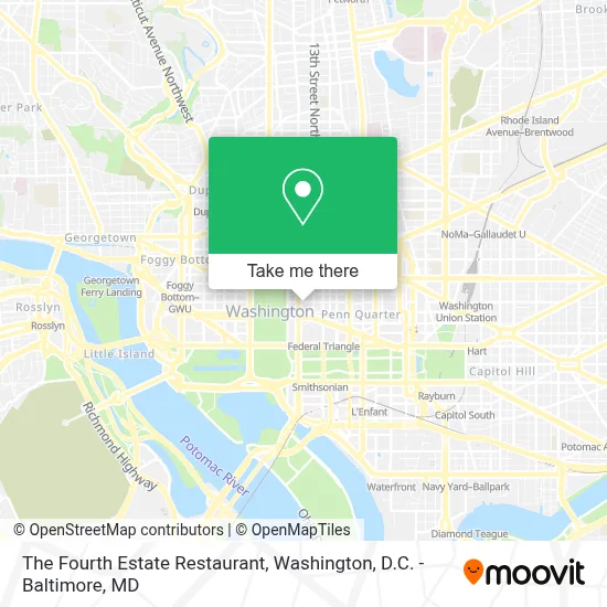The Fourth Estate Restaurant map