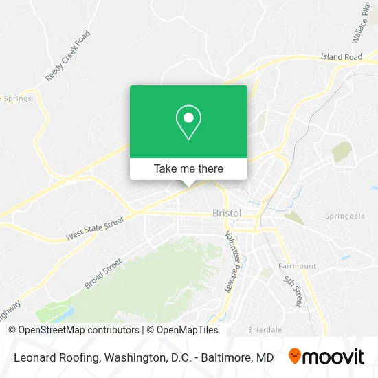 Leonard Roofing map