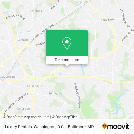 Luxury Rentals map