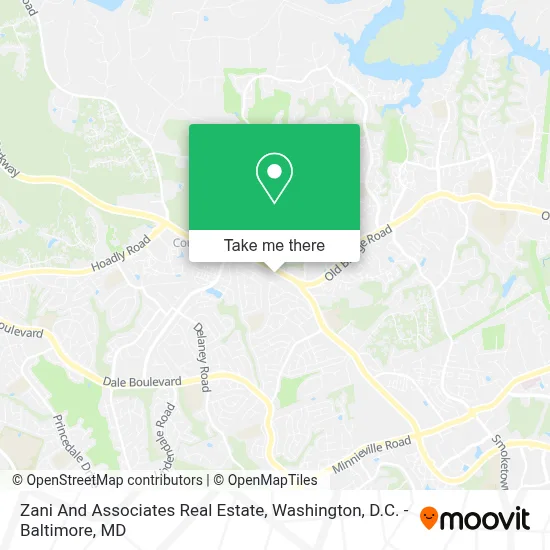 Zani And Associates Real Estate map