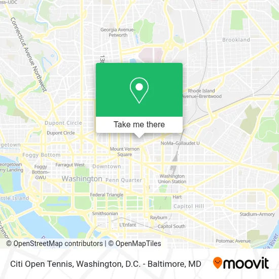 Citi Open Tennis map