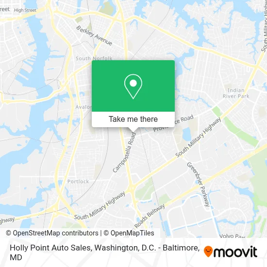 Holly Point Auto Sales map