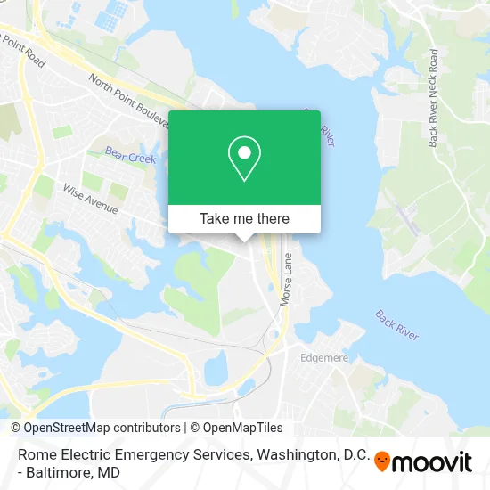 Rome Electric Emergency Services map