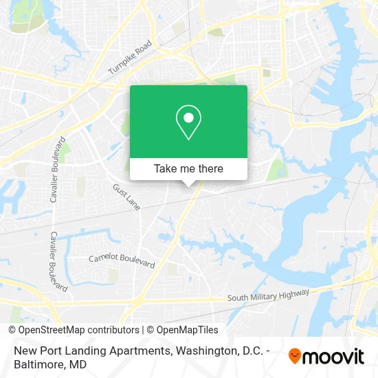 New Port Landing Apartments map