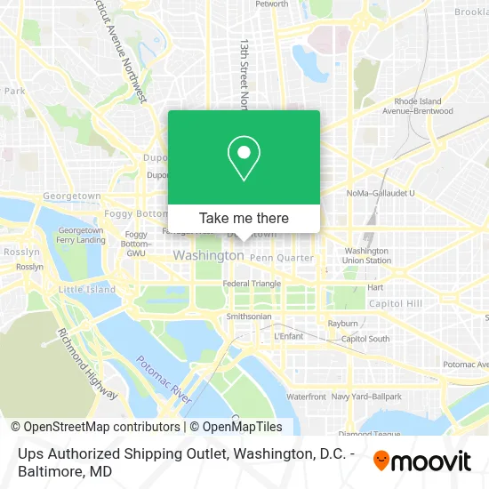 Ups Authorized Shipping Outlet map