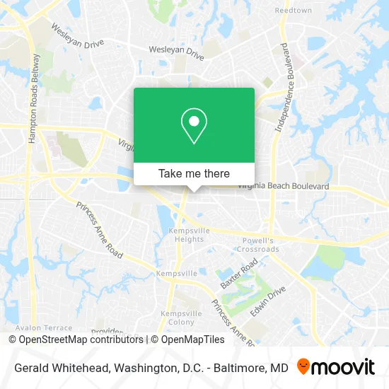 Gerald Whitehead map