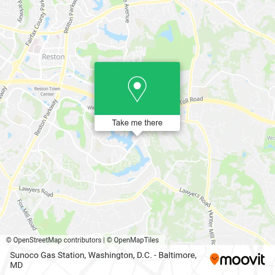Sunoco Gas Station map