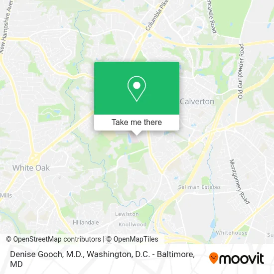 Denise Gooch, M.D. map