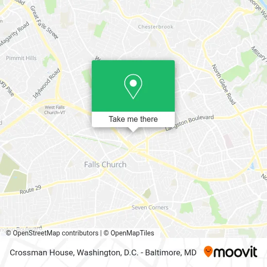 Crossman House map