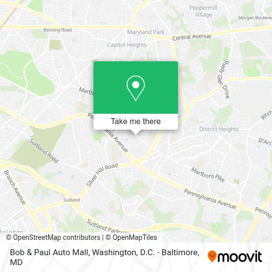 Bob & Paul Auto Mall map