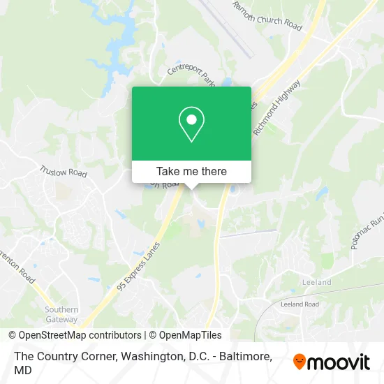 The Country Corner map