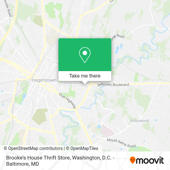 Brooke's House Thrift Store map