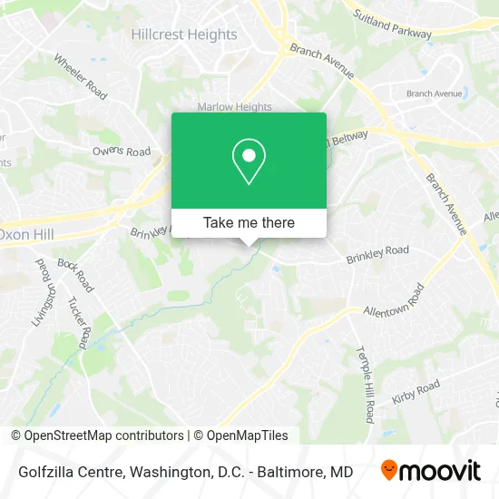 Golfzilla Centre map