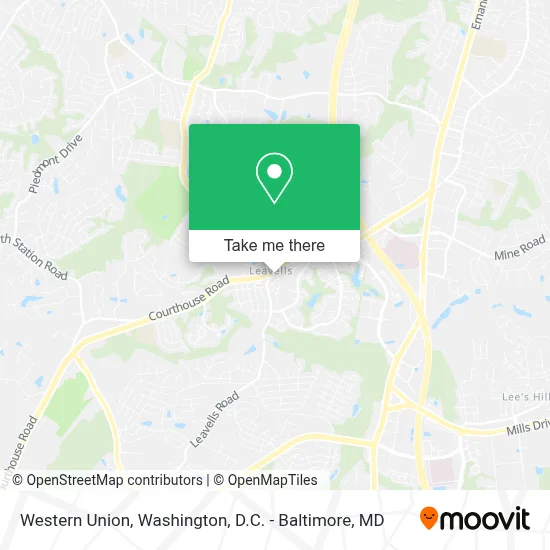 Western Union map