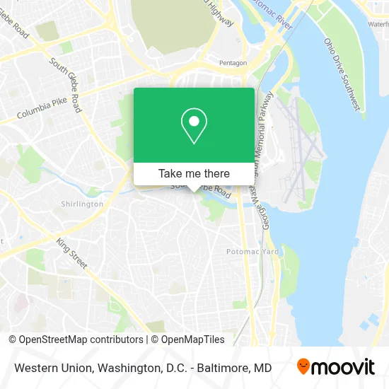 Western Union map