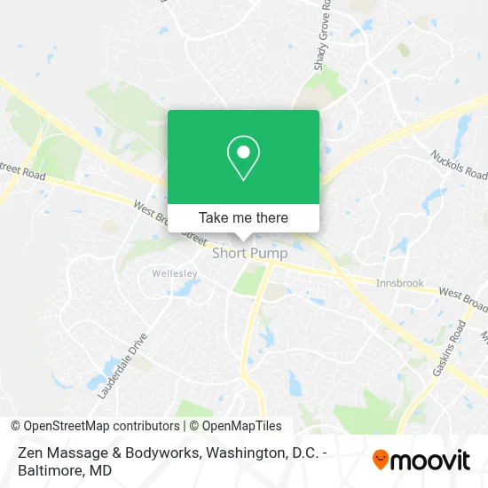 Zen  Massage & Bodyworks map