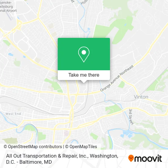 All Out Transportation & Repair, Inc. map