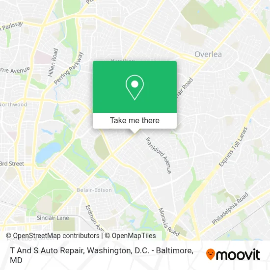 T And S Auto Repair map
