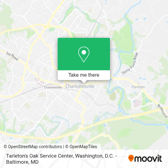 Tarleton's Oak Service Center map
