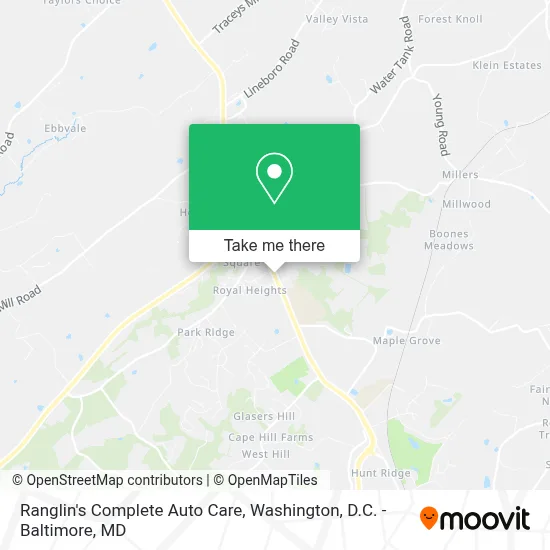 Ranglin's Complete Auto Care map