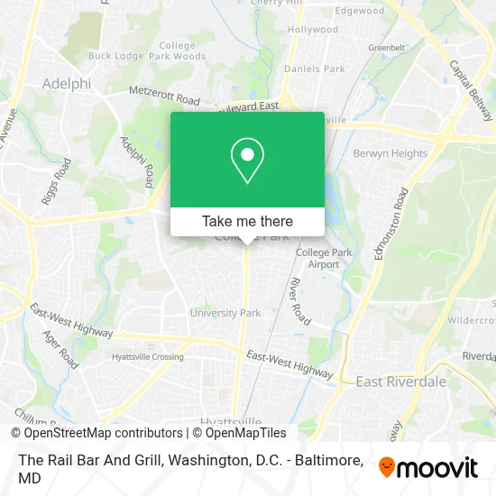 The Rail Bar And Grill map