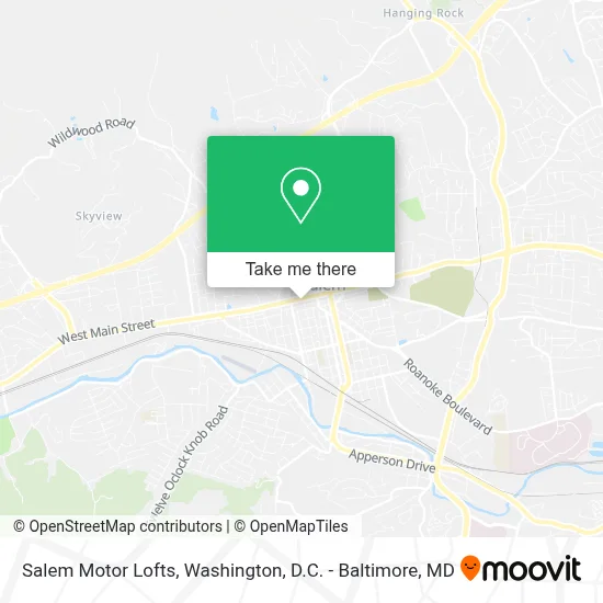 Salem Motor Lofts map