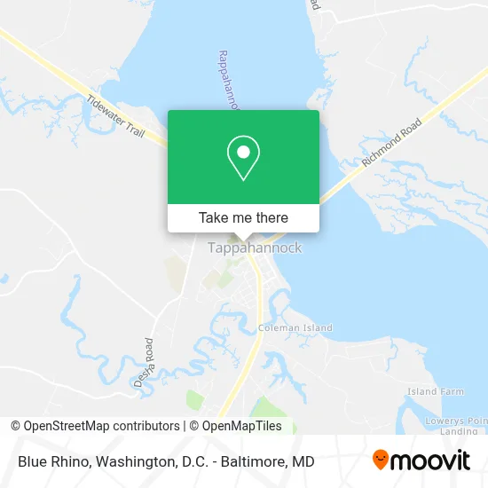 Blue Rhino map