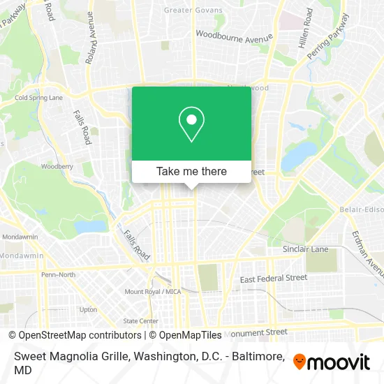 Sweet Magnolia Grille map