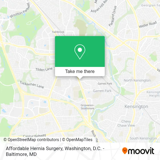 Affordable Hernia Surgery map