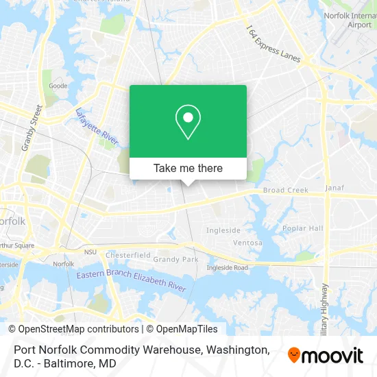 Port Norfolk Commodity Warehouse map