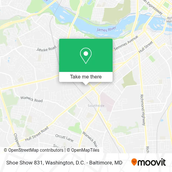 Shoe Show 831 map