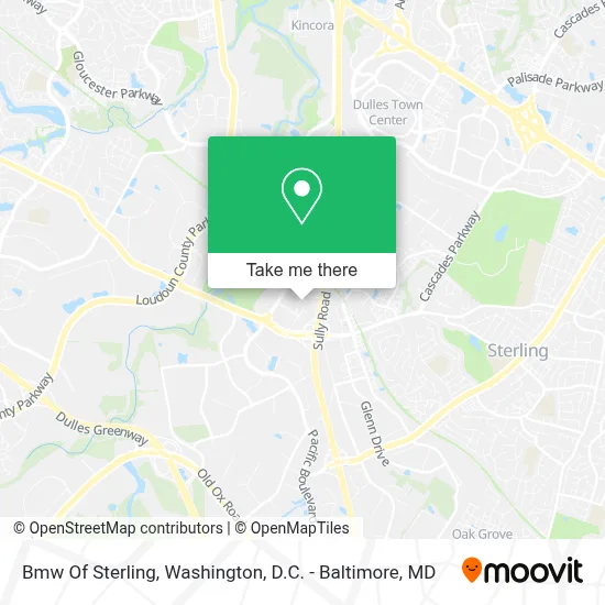Bmw Of Sterling map