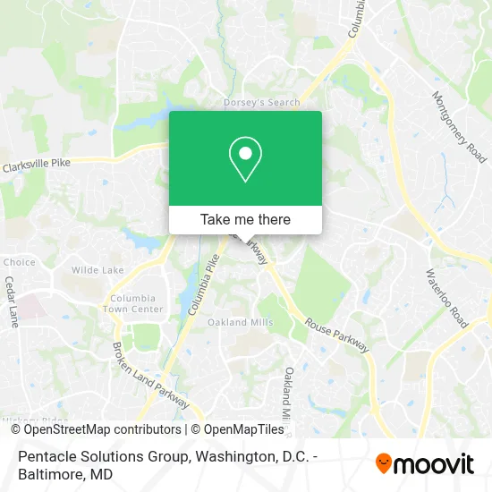 Pentacle Solutions Group map