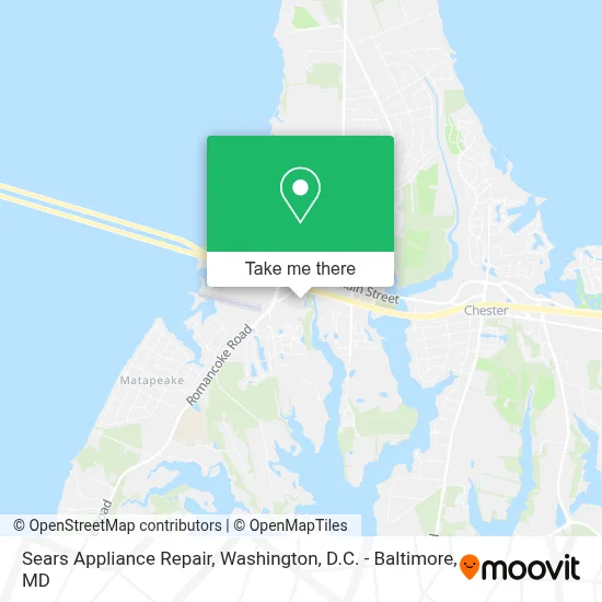 Sears Appliance Repair map